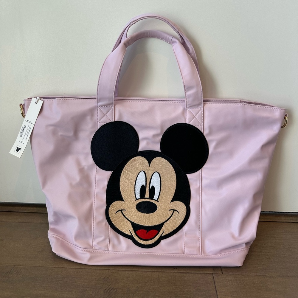 Lilac Classic Tote with Jumbo Mickey Mouse